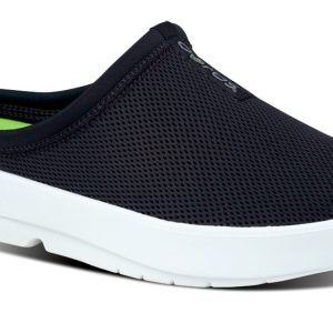 Men's OOcoozie Sport Mule - White Black